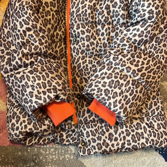 Fleeced lined hooded leopard print coat - Picture 8 of 12
